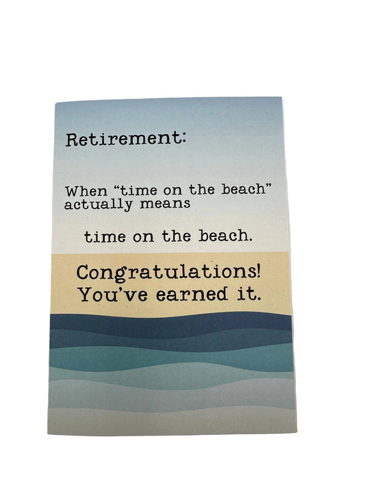 RETIREMENT TIME ON THE BEACH CARD