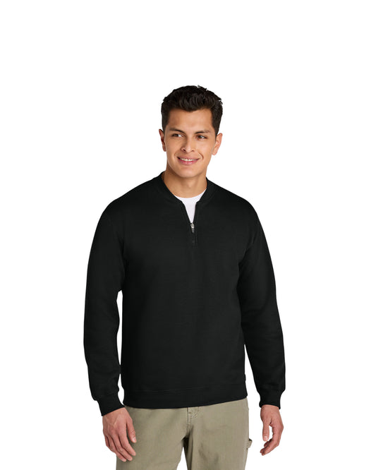 GILDEN SOFTSTYLE MIDWEIGHT FLEECE 1/4 ZIP: SF008