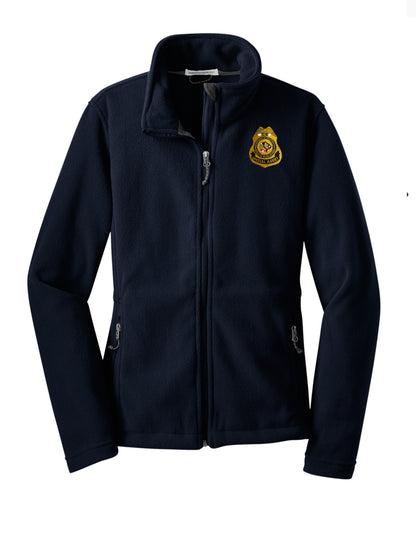 WOMEN'S BIA SPECIAL AGENT BADGE FLEECE JACKET-L217