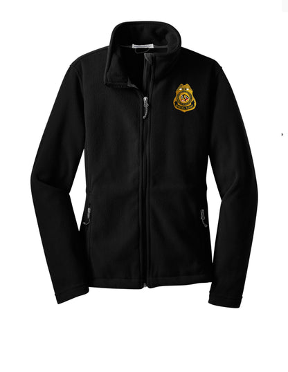 WOMEN'S BIA SPECIAL AGENT BADGE FLEECE JACKET-L217