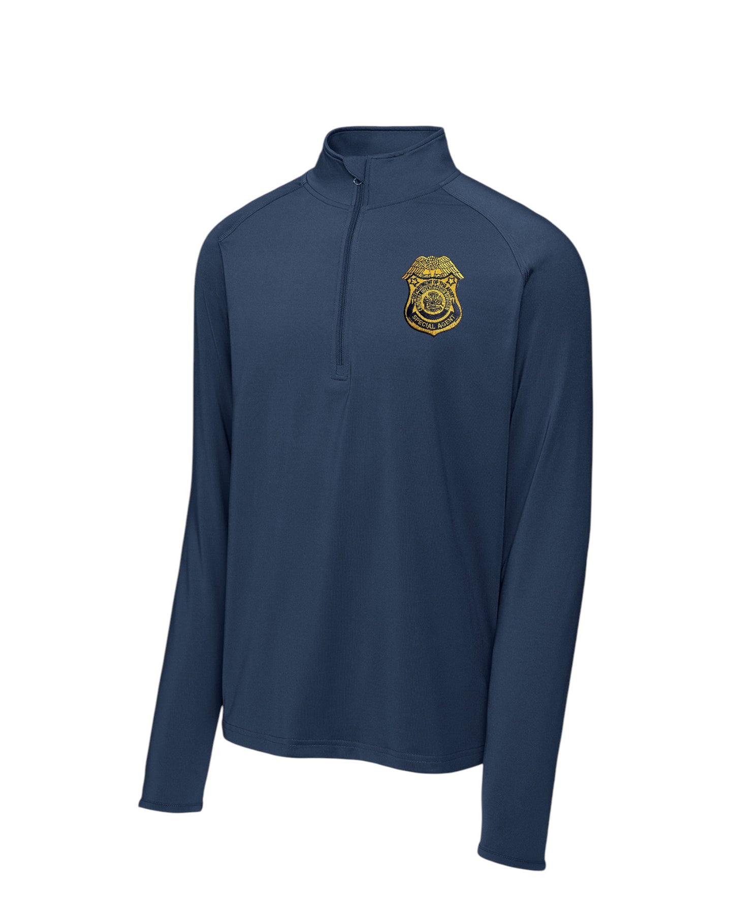MEN'S ARMY CID SPECIAL AGENT EMBROIDERED SPORT WICK STRETCH 1/2 ZIP PULLOVER-ST850