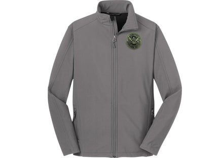 MEN'S SOFT SHELL JACKET DHS SEAL EMBROIDERED