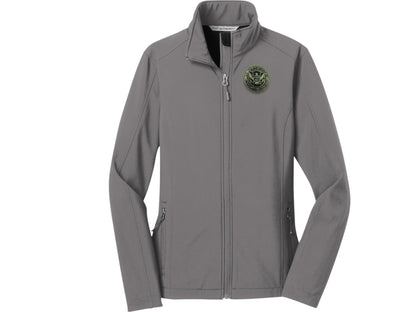 WOMEN'S SOFT SHELL JACKET DHS SEAL EMBROIDERED