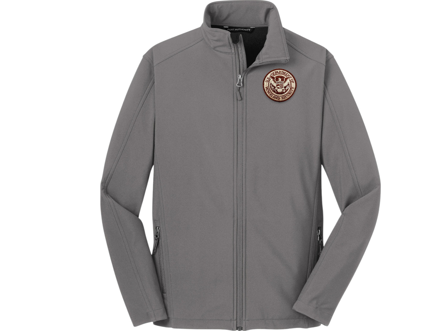 MEN'S SOFT SHELL JACKET DHS SEAL EMBROIDERED