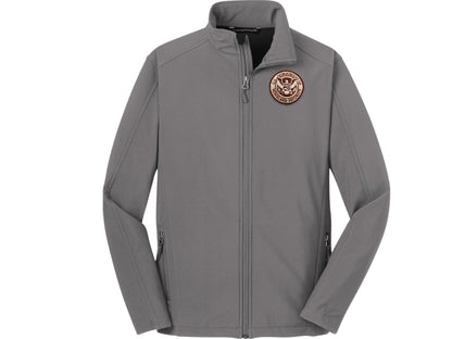 MEN'S SOFT SHELL JACKET DHS SEAL EMBROIDERED