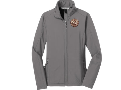 WOMEN'S SOFT SHELL JACKET DHS SEAL EMBROIDERED