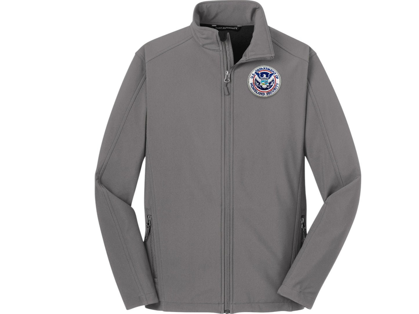 MEN'S SOFT SHELL JACKET DHS SEAL EMBROIDERED