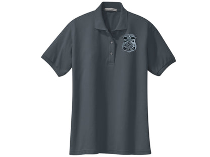WOMEN'S DHS FPS BADGE PORT AUTHORITY POLO - L500