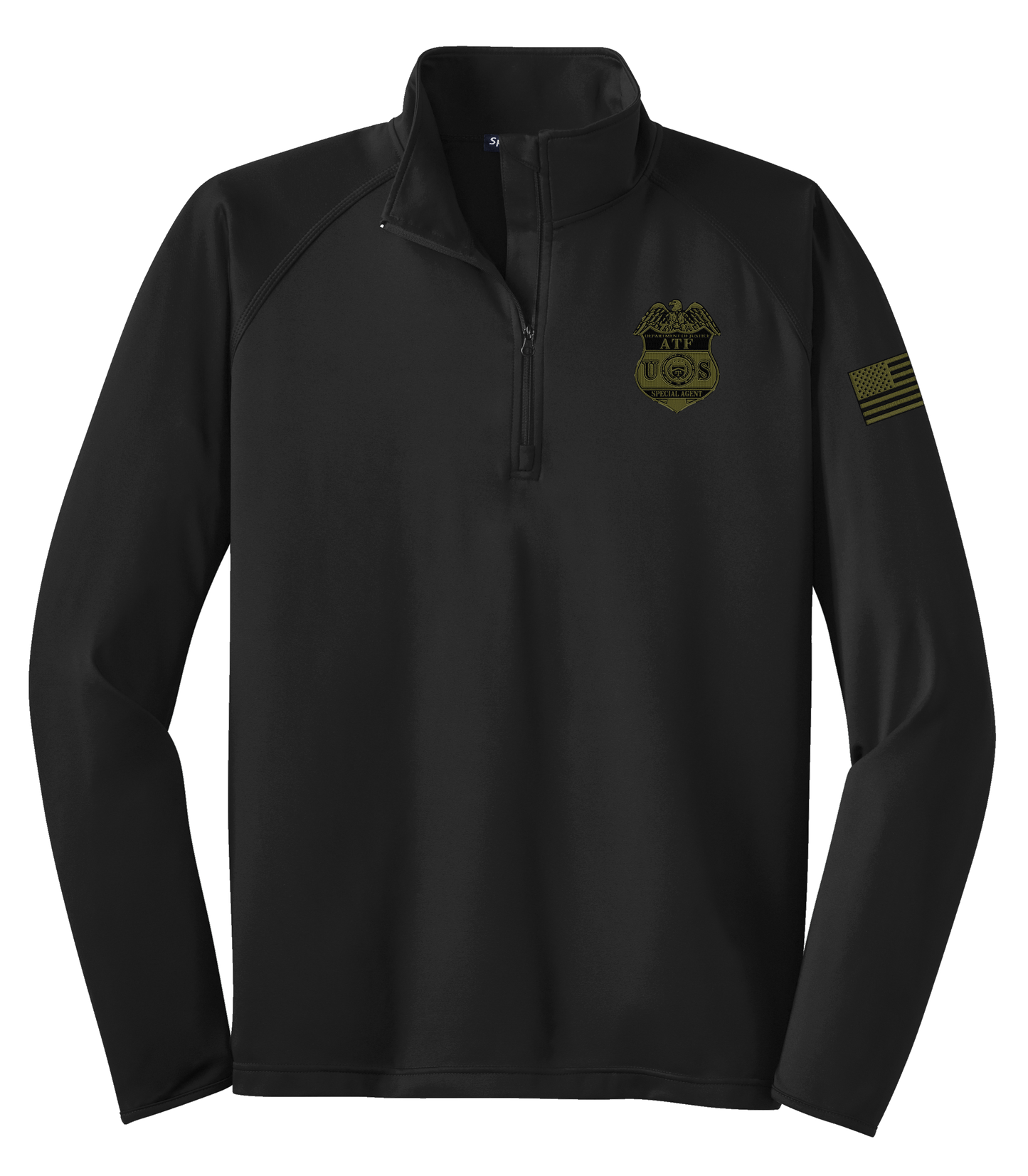 ATF ST850 BLACK 1/2 ZIP PULLOVER