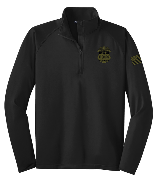 ATF ST850 BLACK 1/2 ZIP PULLOVER