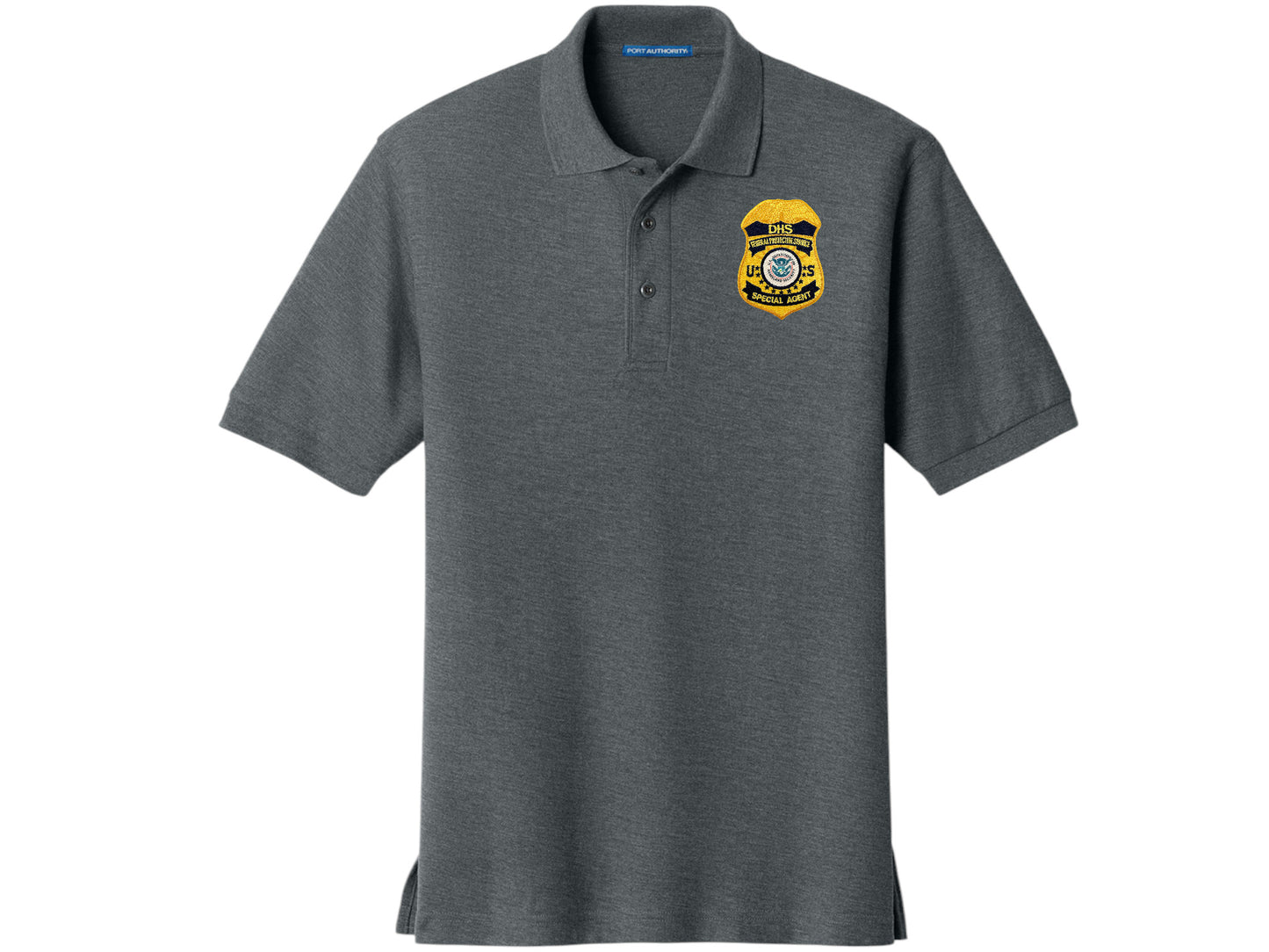 MEN'S DHS FPS BADGE PORT AUTHORITY POLO - K500