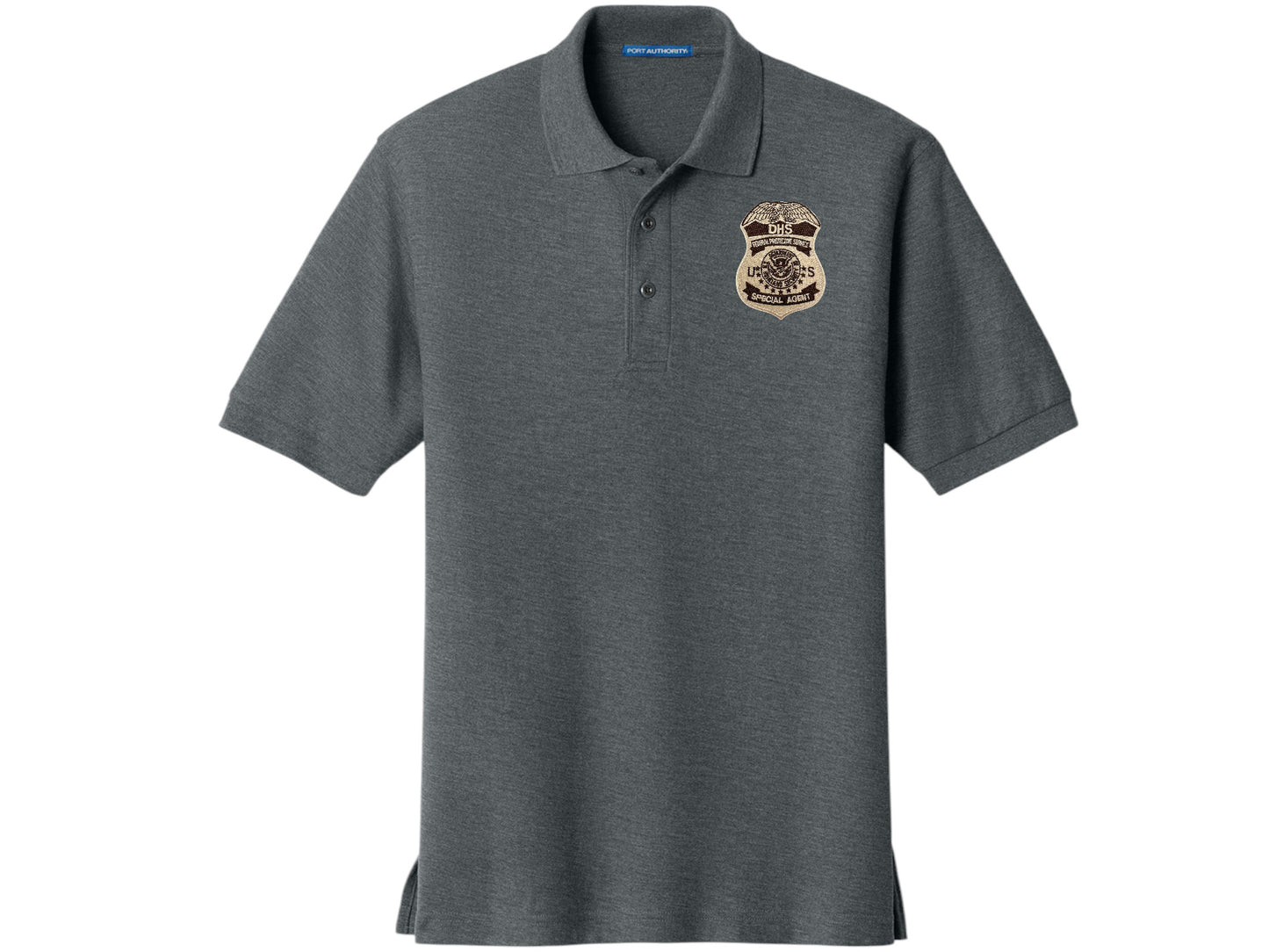 MEN'S DHS FPS BADGE PORT AUTHORITY POLO - K500