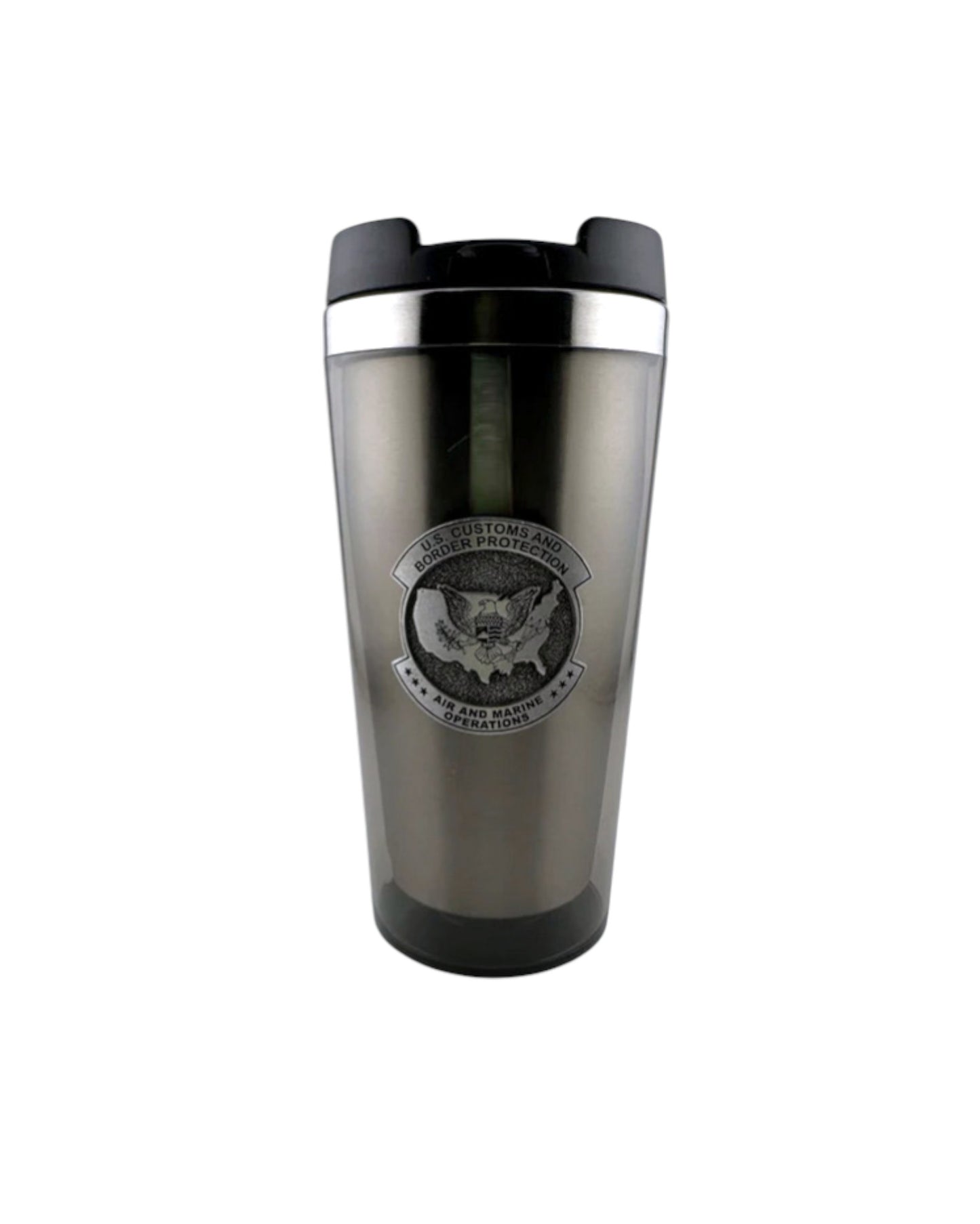 CBP AMO TRAVEL MUG WITH PEWTER INSIGNIA