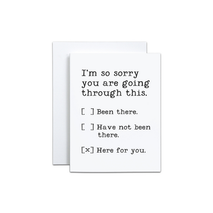I'M SORRY CARD