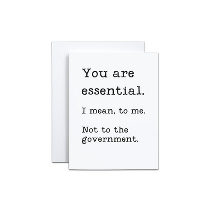 You Are Essential Card
