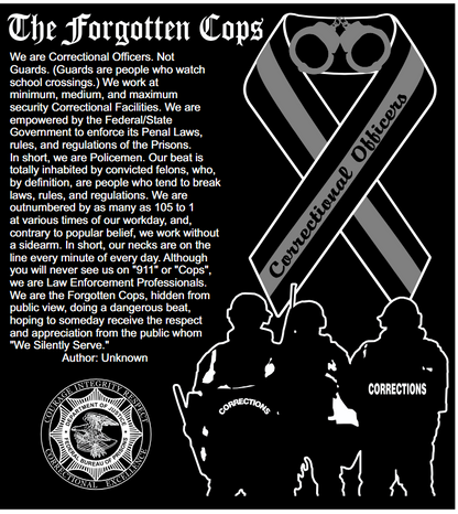 BOP "THE FORGOTTEN COPS" T-SHIRT-BLACK