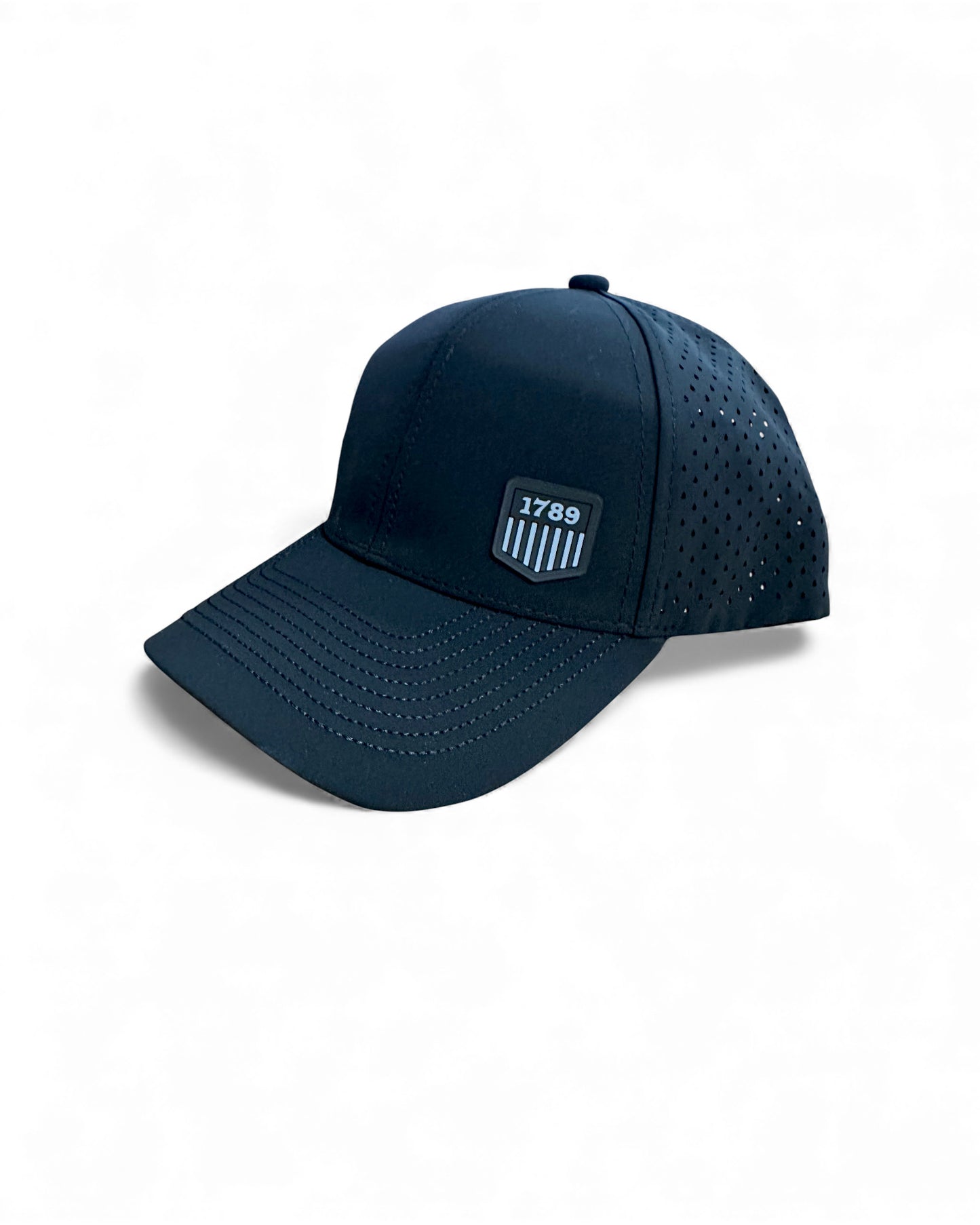 **NEW USMS PVC 1789 LOGO GREY/BLACK SCS BRAND PERFORATED MESH HAT