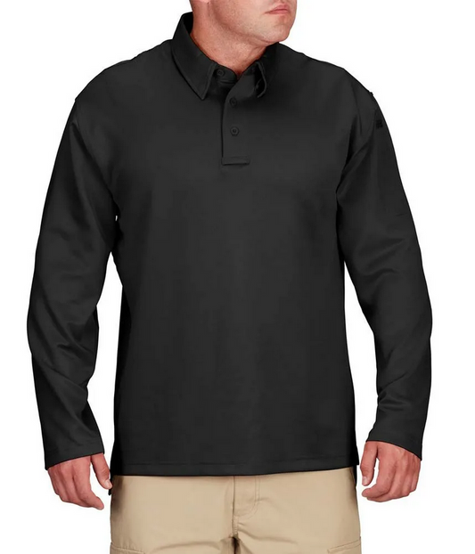 I.C.E. MEN'S PERFORMANCE LONG SLEEVE POLO
