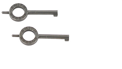 SMITH & WESSON (BLUED) BLACK HANDCUFFS MODEL 100-1B