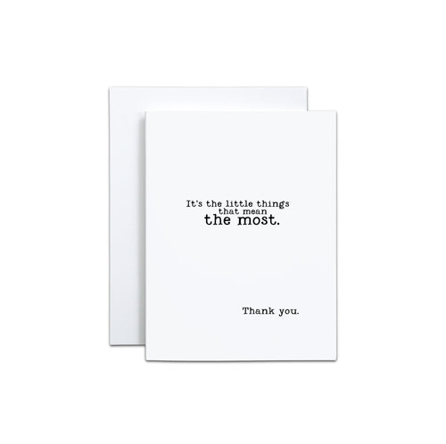 It's the little things Card