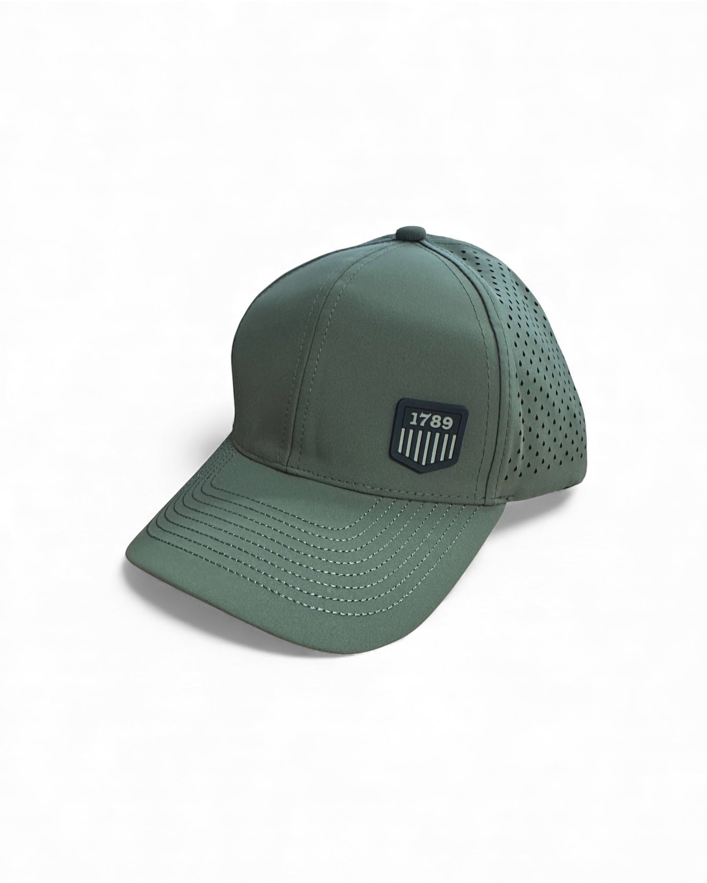 **NEW USMS PVC 1789 LOGO OD/BLACK SCS BRAND PERFORATED MESH HAT