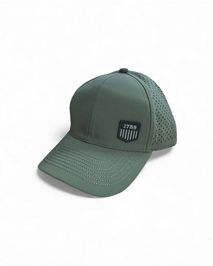 **NEW USMS PVC 1789 LOGO OD/BLACK SCS BRAND PERFORATED MESH HAT