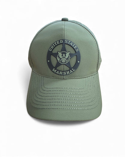 **NEW PVC USMS STAR BLACK/OD SCS BRAND PERFORATED MESH HAT