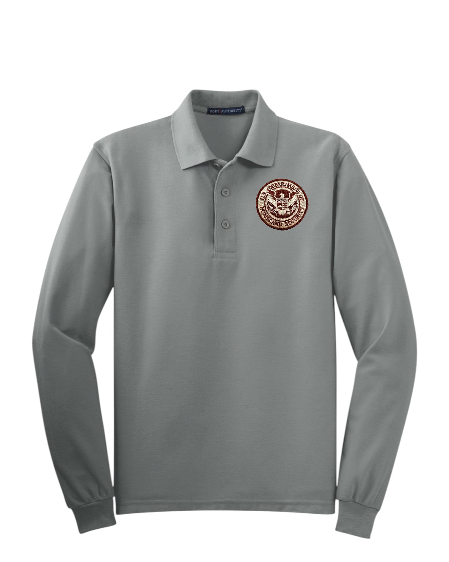 MEN'S LONG SLEEVE DHS SEAL PORT AUTHORITY POLO - K500LS