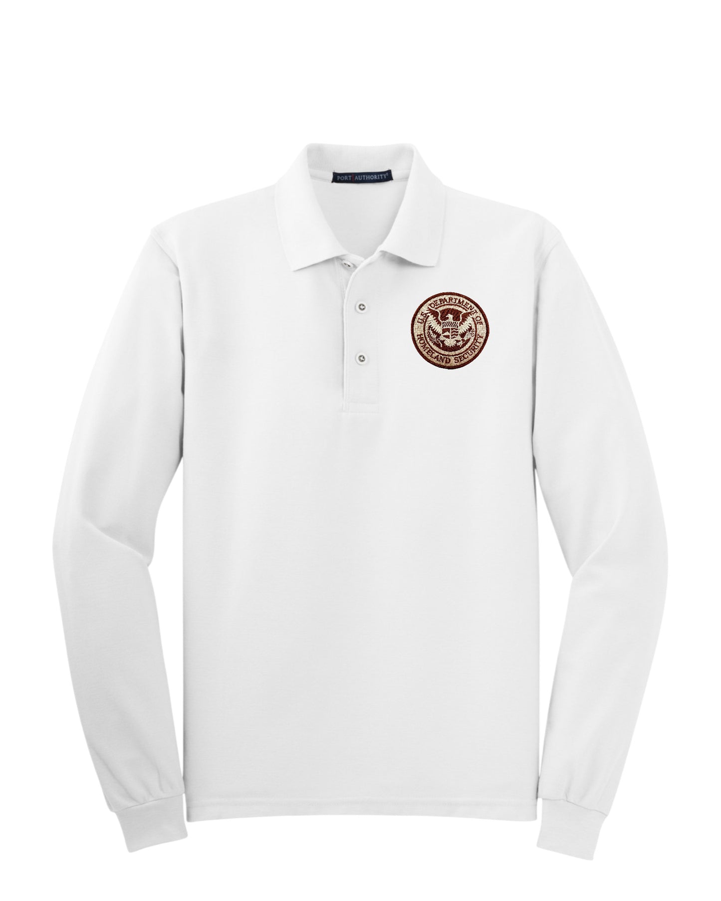MEN'S LONG SLEEVE DHS SEAL PORT AUTHORITY POLO - K500LS