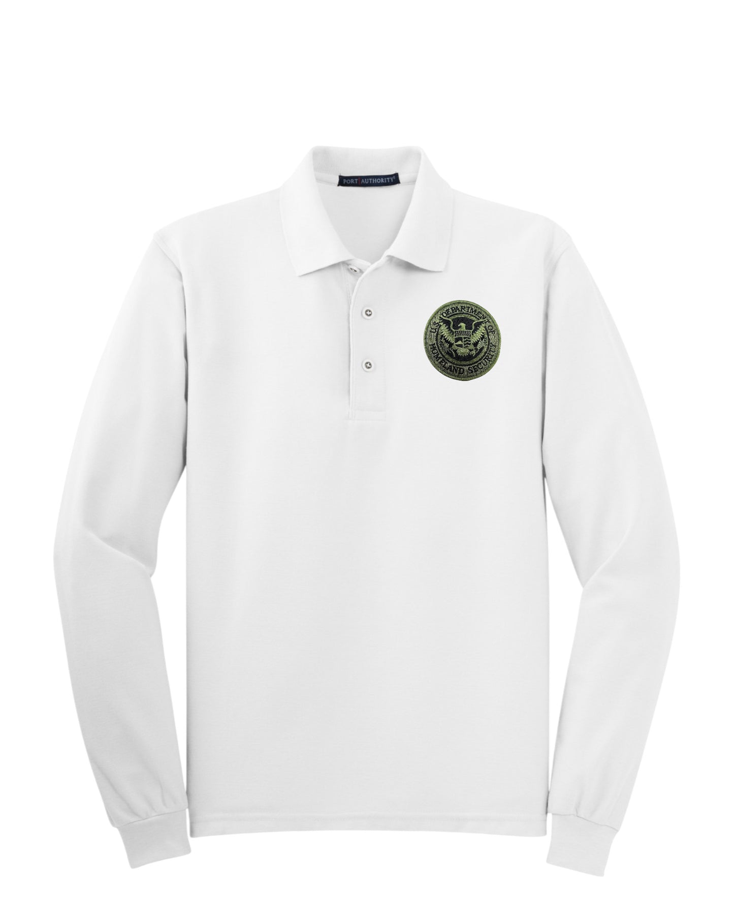 MEN'S LONG SLEEVE DHS SEAL PORT AUTHORITY POLO - K500LS