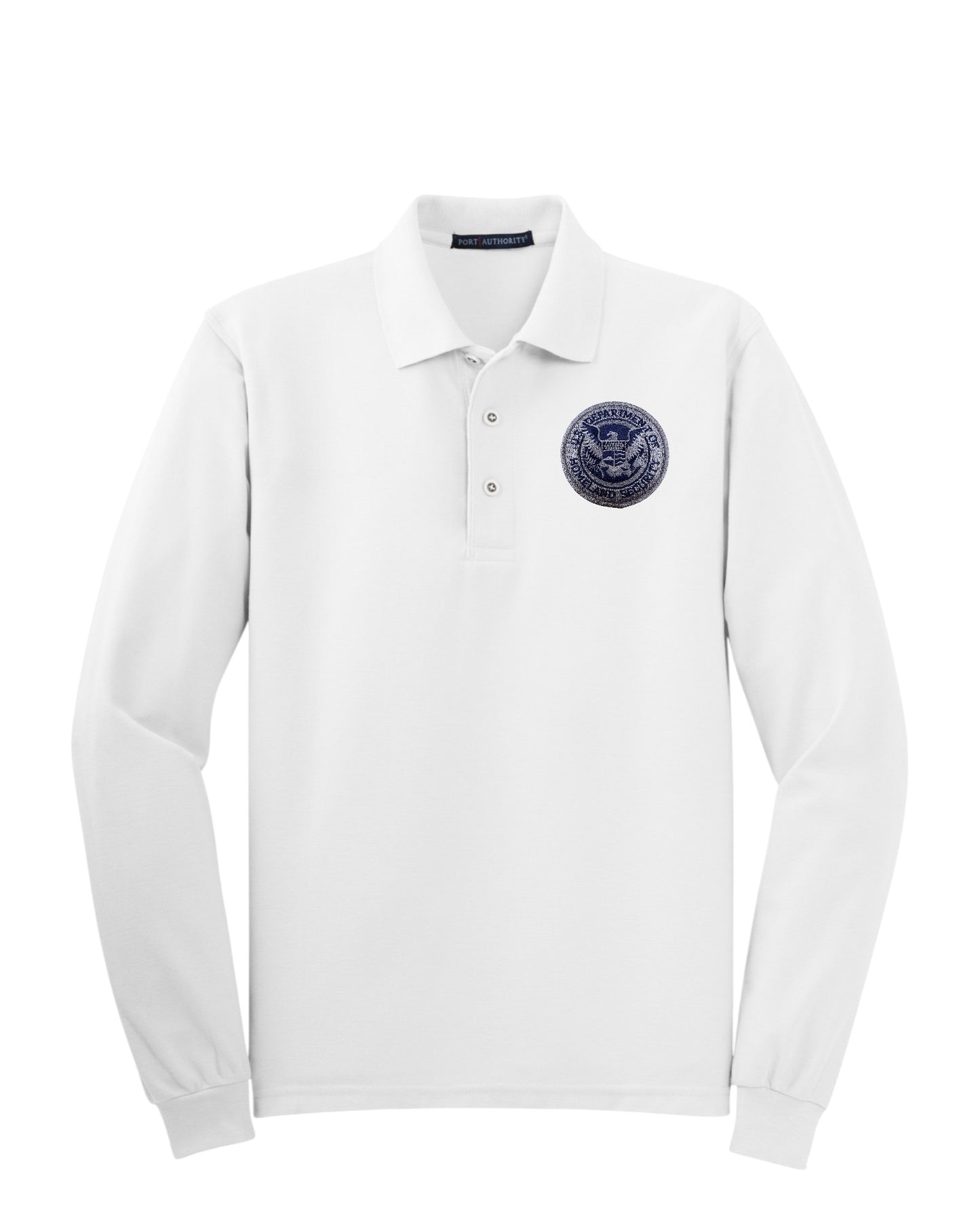 MEN'S LONG SLEEVE DHS SEAL PORT AUTHORITY POLO - K500LS