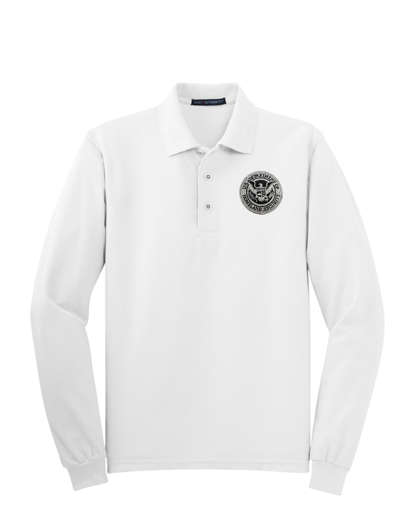 MEN'S LONG SLEEVE DHS SEAL PORT AUTHORITY POLO - K500LS