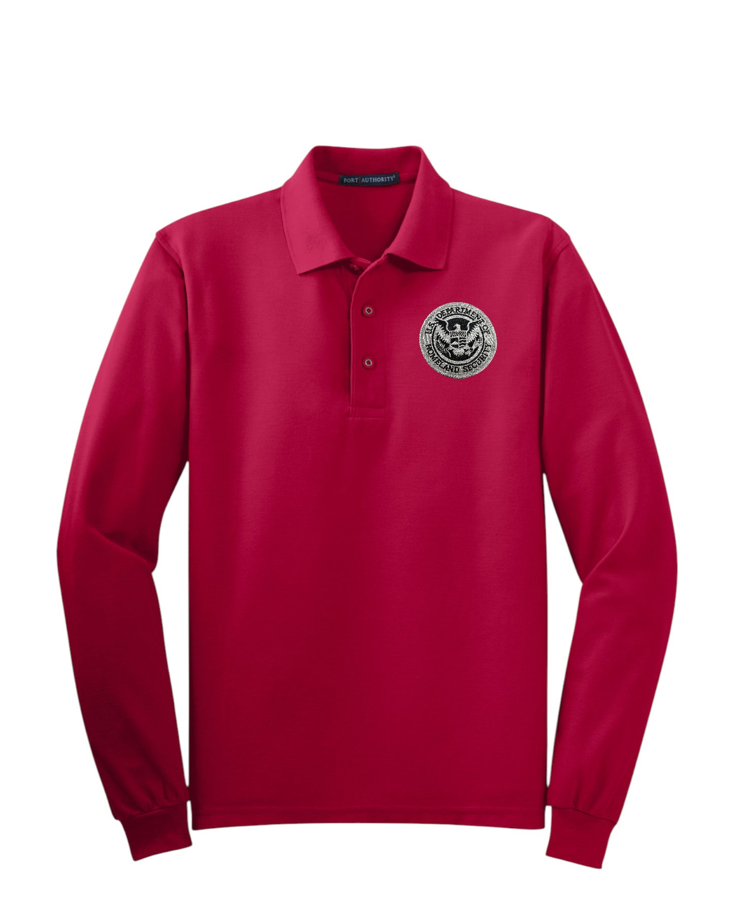 MEN'S LONG SLEEVE DHS SEAL PORT AUTHORITY POLO - K500LS