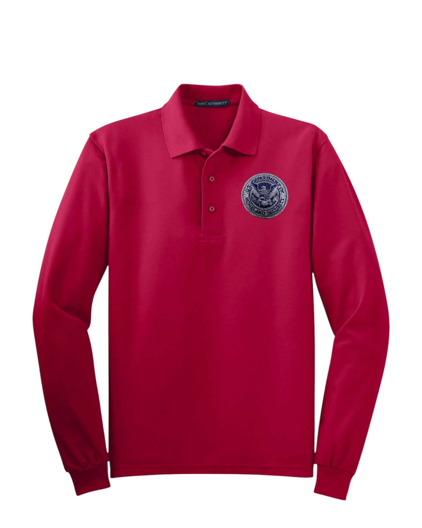 MEN'S LONG SLEEVE DHS SEAL PORT AUTHORITY POLO - K500LS