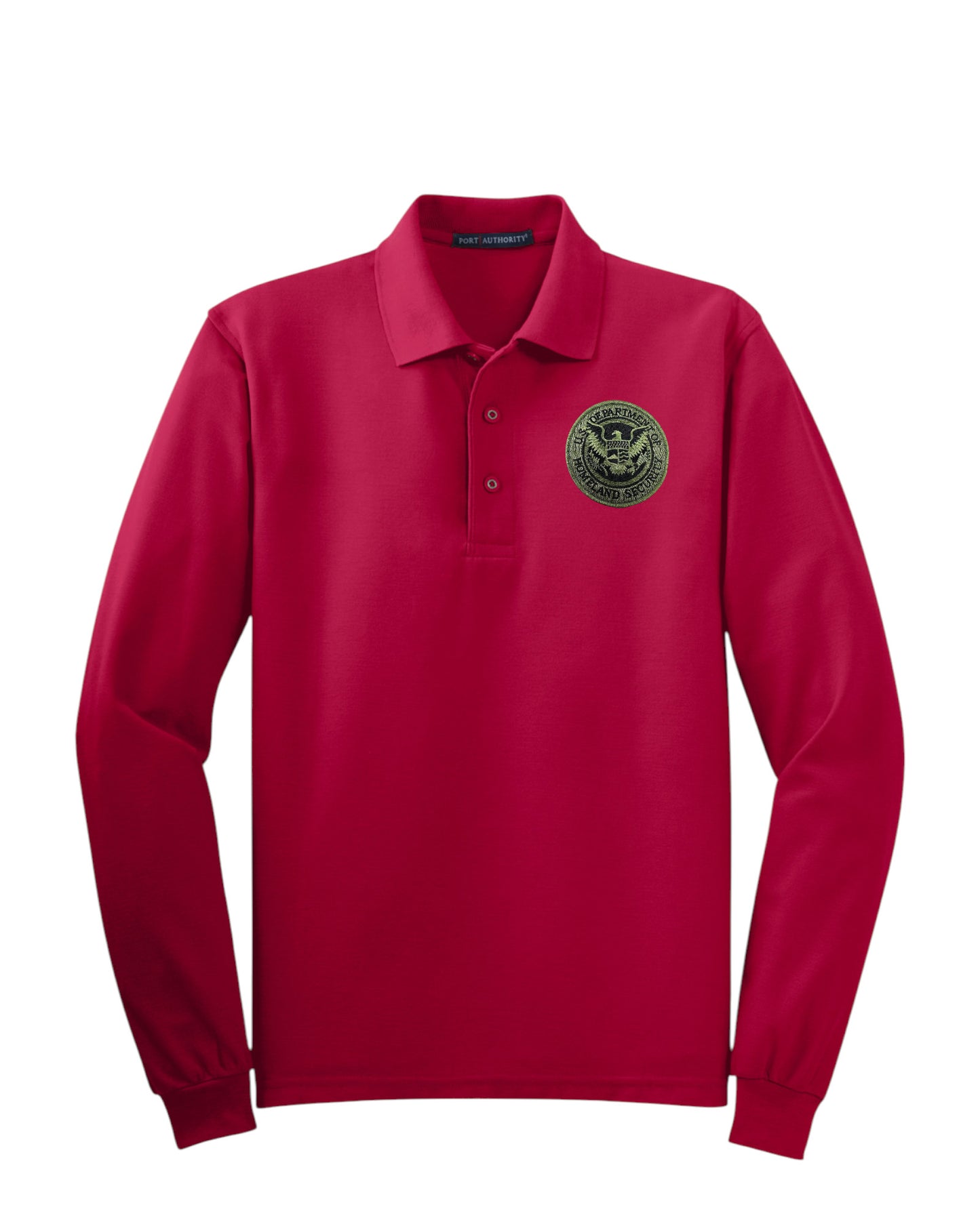 MEN'S LONG SLEEVE DHS SEAL PORT AUTHORITY POLO - K500LS