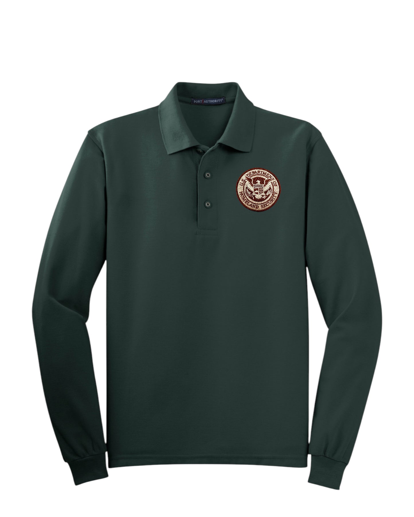 MEN'S LONG SLEEVE DHS SEAL PORT AUTHORITY POLO - K500LS