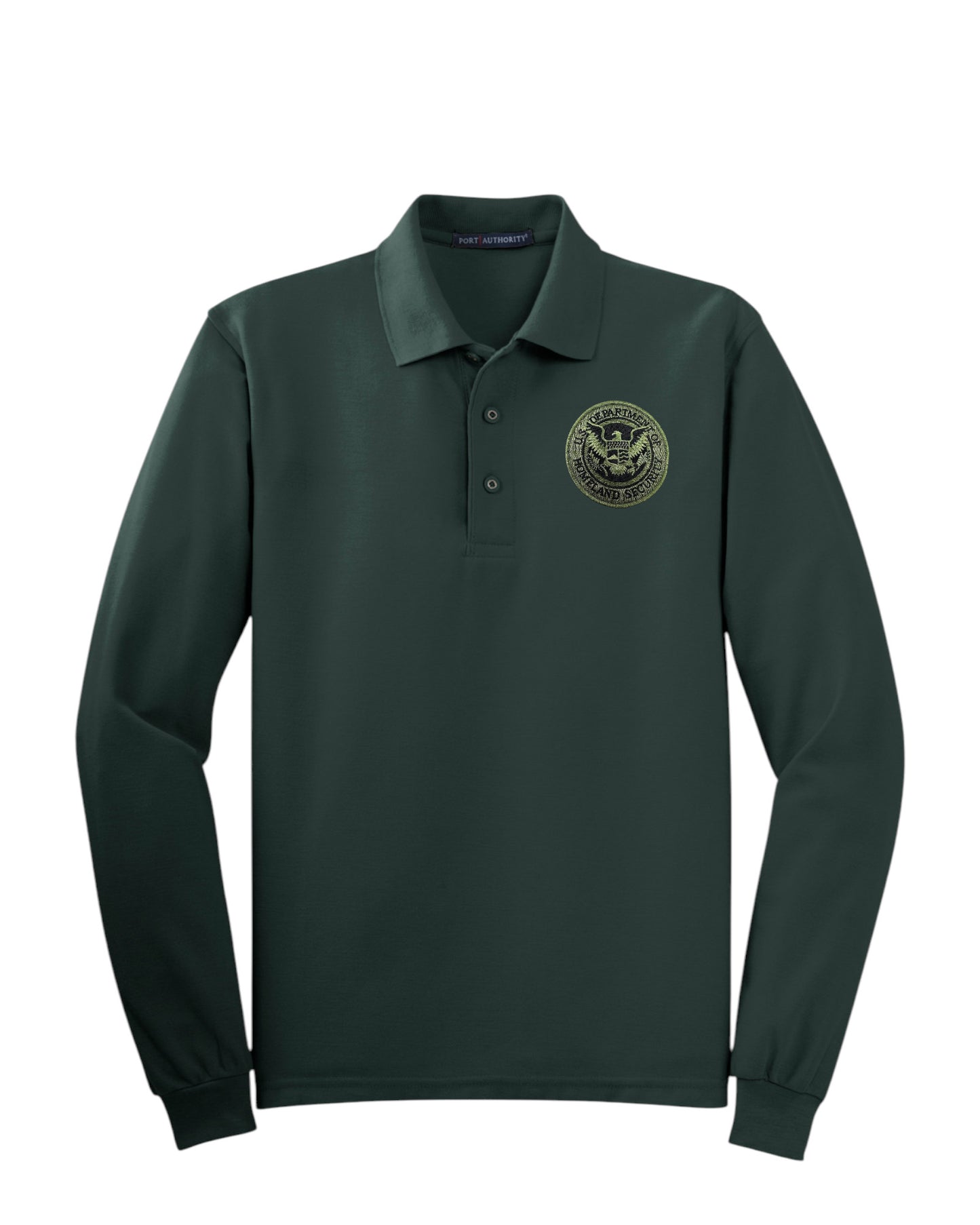 MEN'S LONG SLEEVE DHS SEAL PORT AUTHORITY POLO - K500LS
