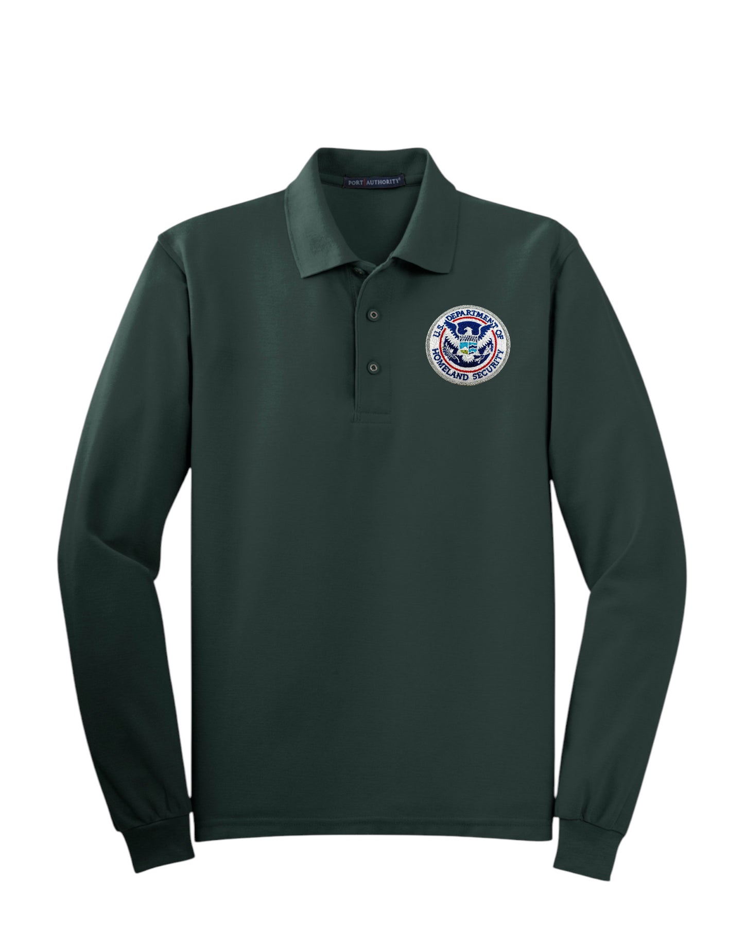 MEN'S LONG SLEEVE DHS SEAL PORT AUTHORITY POLO - K500LS