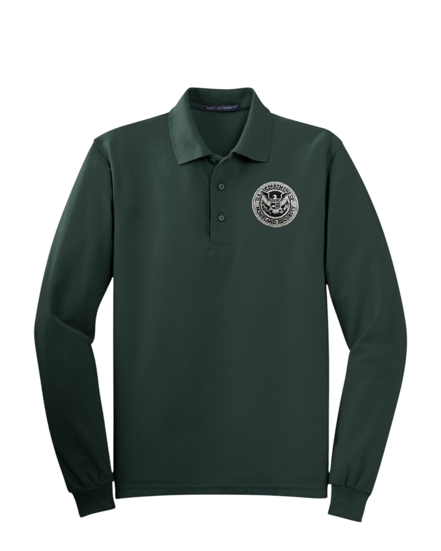 MEN'S LONG SLEEVE DHS SEAL PORT AUTHORITY POLO - K500LS