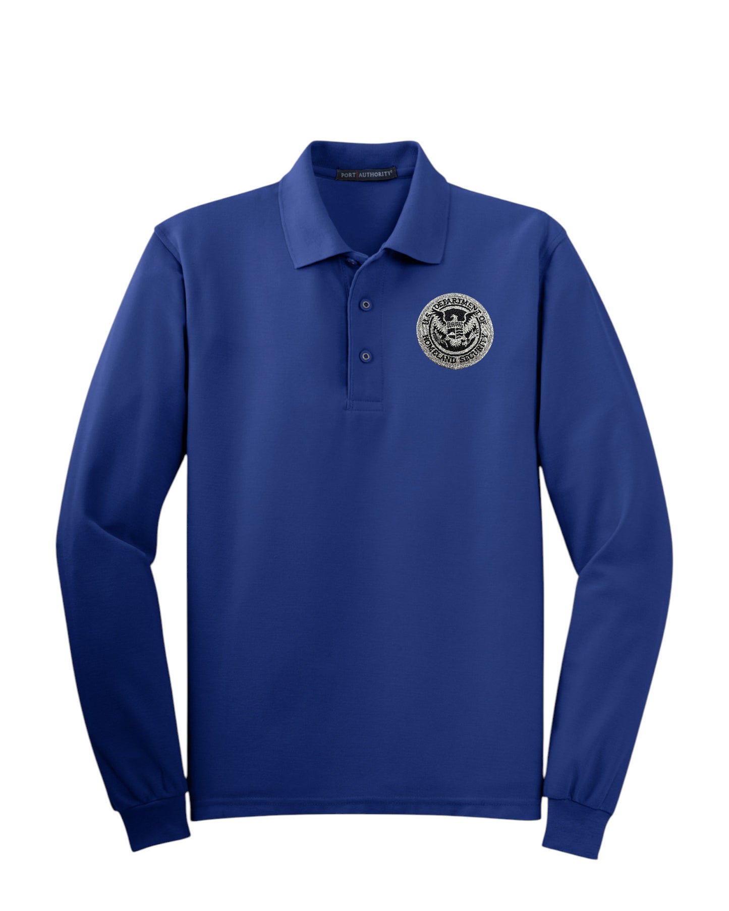 MEN'S LONG SLEEVE DHS SEAL PORT AUTHORITY POLO - K500LS