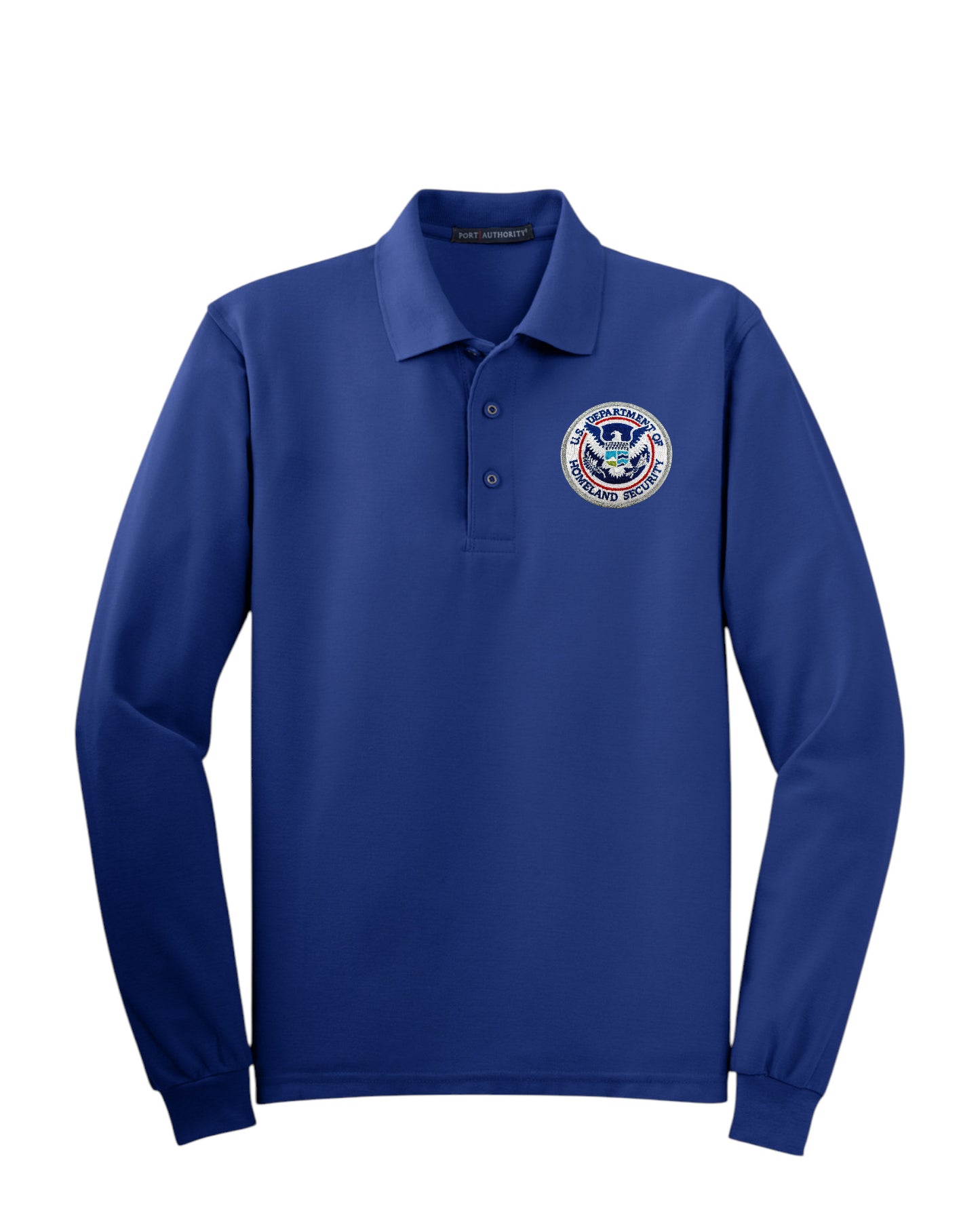 MEN'S LONG SLEEVE DHS SEAL PORT AUTHORITY POLO - K500LS