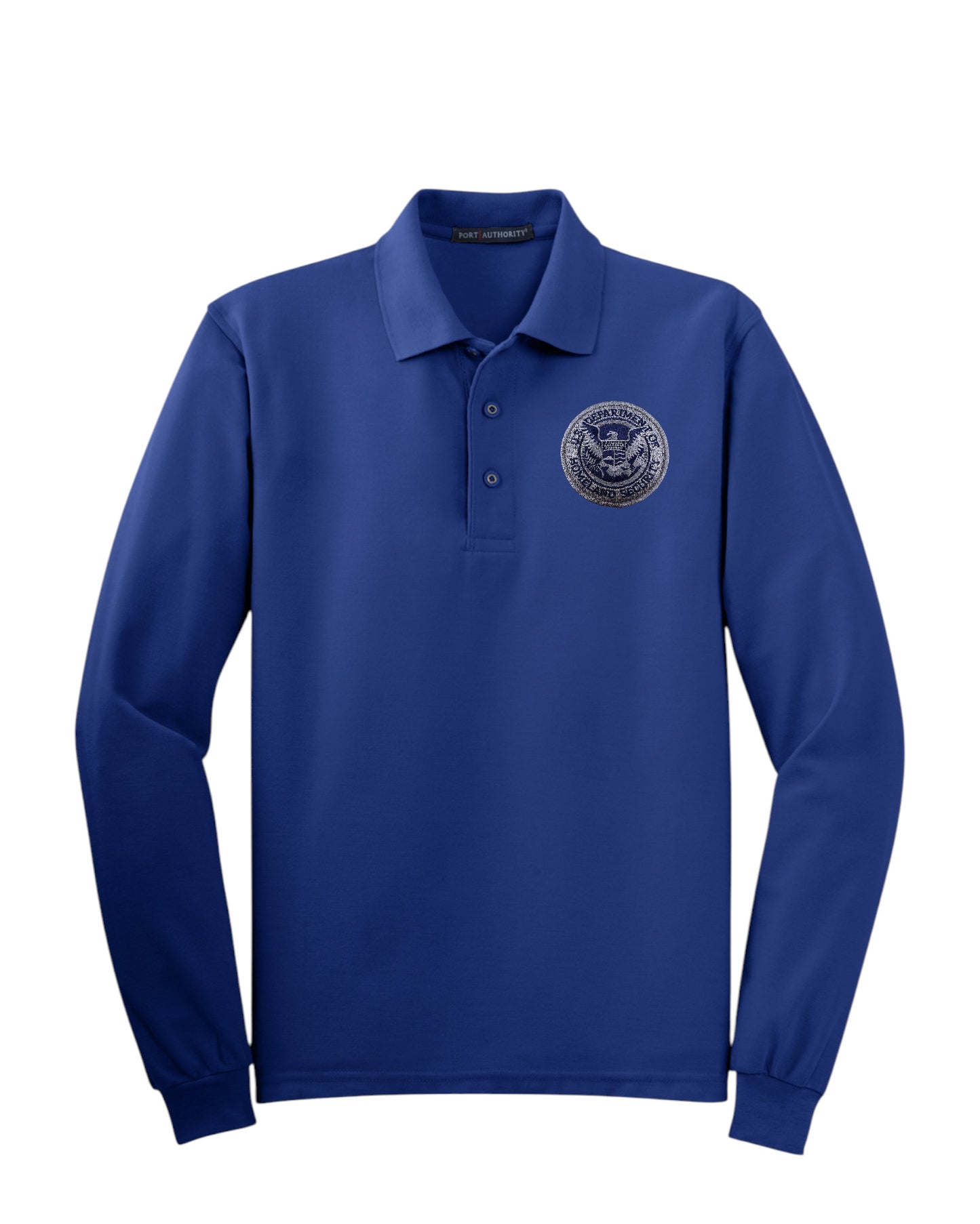 MEN'S LONG SLEEVE DHS SEAL PORT AUTHORITY POLO - K500LS