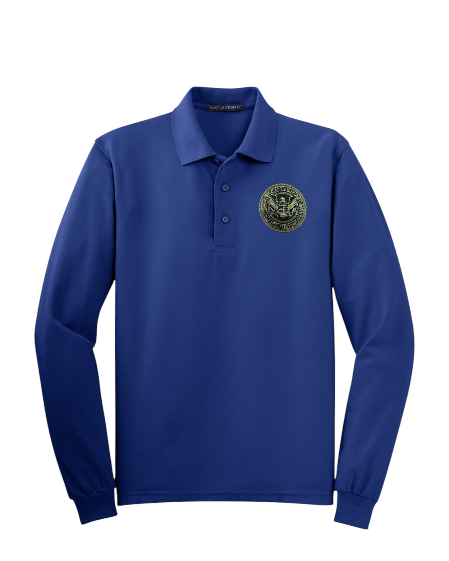 MEN'S LONG SLEEVE DHS SEAL PORT AUTHORITY POLO - K500LS