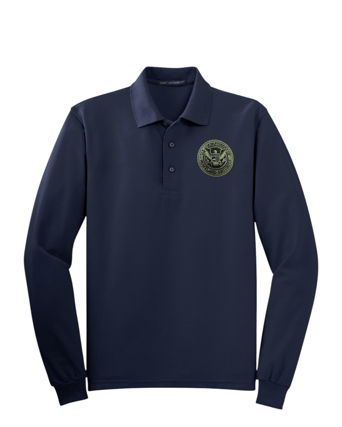 MEN'S LONG SLEEVE DHS SEAL PORT AUTHORITY POLO - K500LS