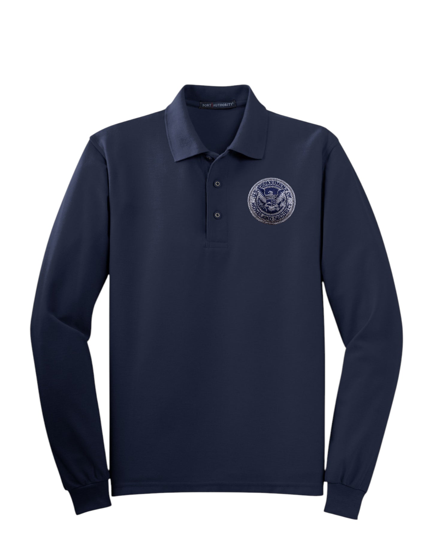 MEN'S LONG SLEEVE DHS SEAL PORT AUTHORITY POLO - K500LS