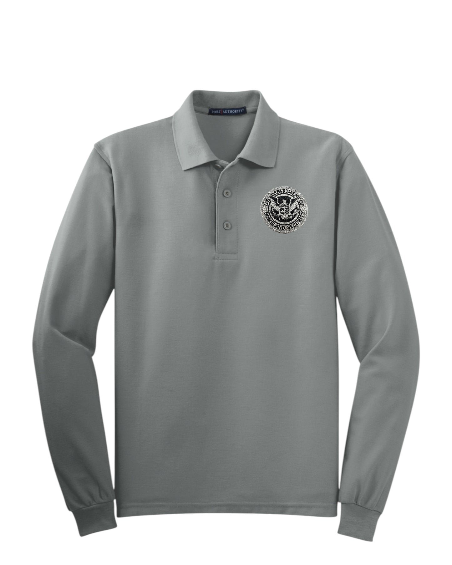 MEN'S LONG SLEEVE DHS SEAL PORT AUTHORITY POLO - K500LS