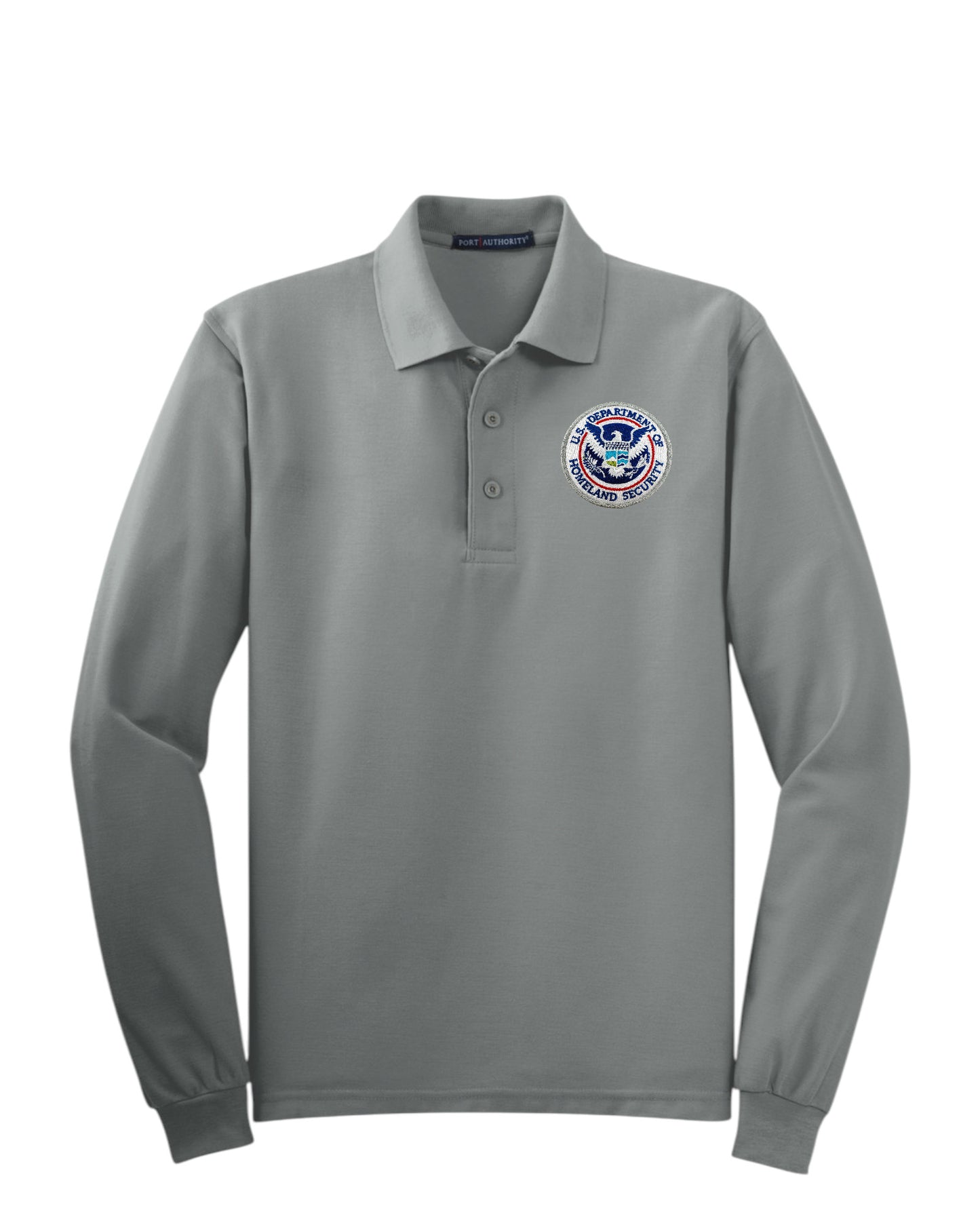 MEN'S LONG SLEEVE DHS SEAL PORT AUTHORITY POLO - K500LS
