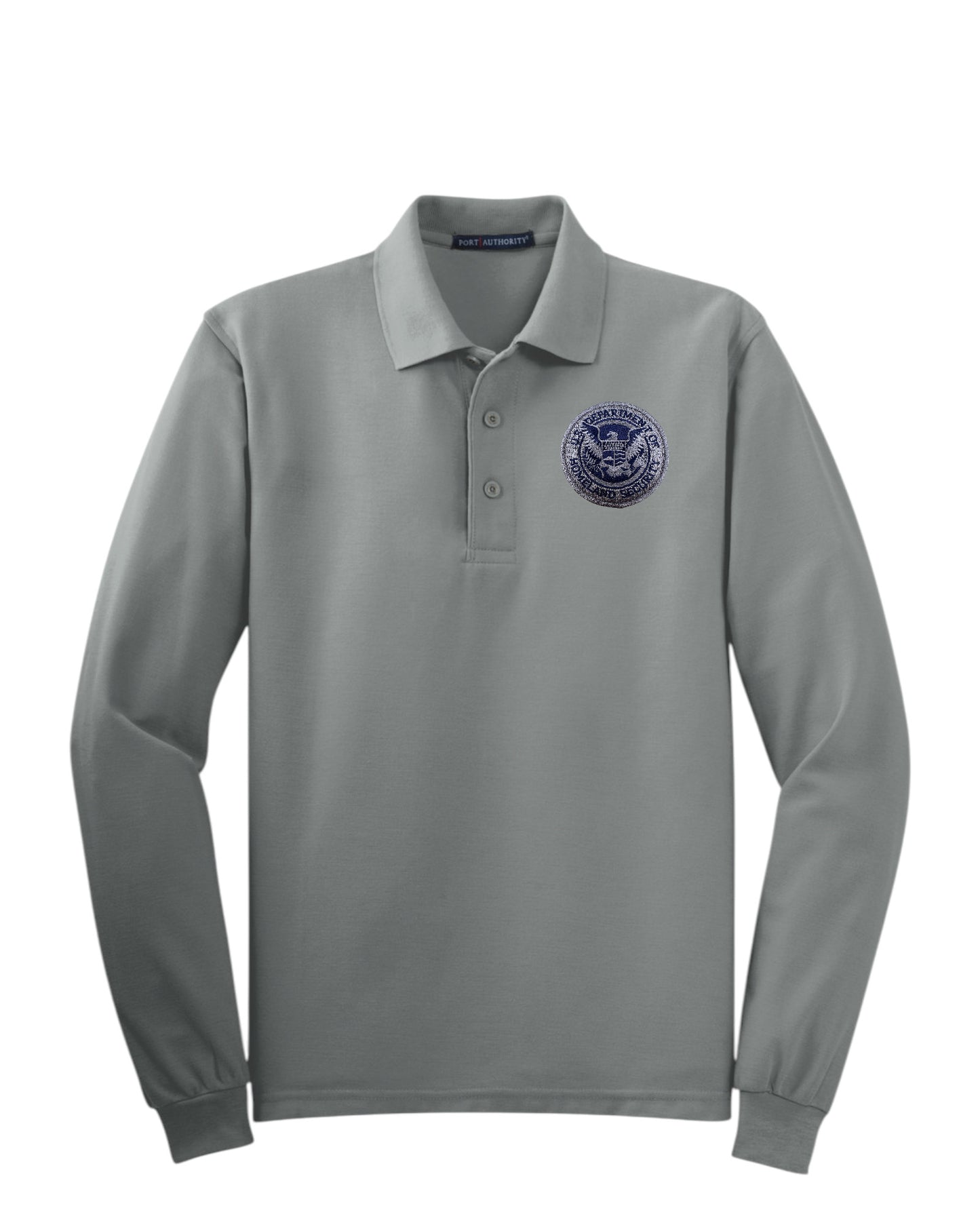 MEN'S LONG SLEEVE DHS SEAL PORT AUTHORITY POLO - K500LS