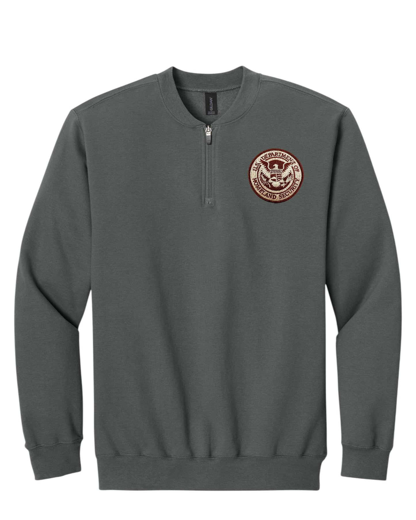 DHS SEAL GILDEN SOFTSTYLE MIDWEIGHT FLEECE 1/4 ZIP: SF008