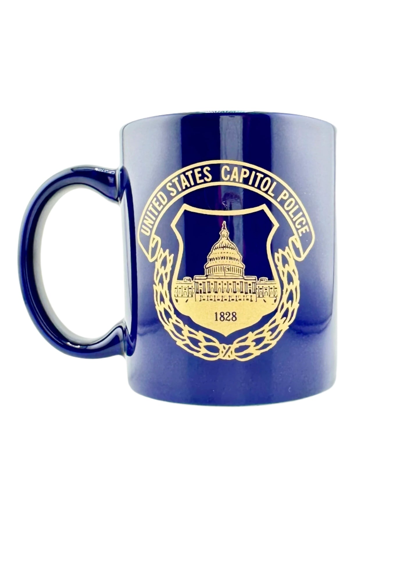 CAPITOL POLICE SEAL COFFEE MUG 11 OZ, BLUE